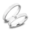 Snubní prsteny bílé zlato 585 zirkon 0.016 ct G/SI SP-61085B