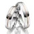 Snubní prsteny stříbro 925 zirkon SP-SI-026