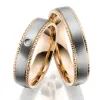 Snubní prsteny titan přírodní diamant 0.007 ct briliantem SP-TI-042
