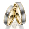 Snubní prsteny titan přírodní diamant 0.007 ct briliantem SP-TI-041