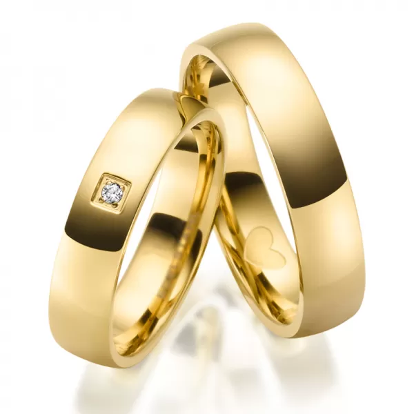 Snubní prsteny ocel zirkon SP-ES-030