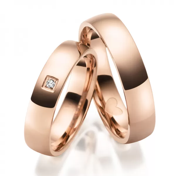 Snubní prsteny ocel zirkon SP-ES-031