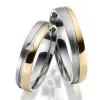 Snubní prsteny titan přírodní diamant 0.010 ct briliantem SP-TI-047
