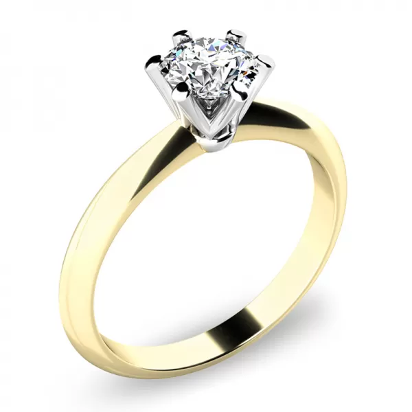 Dámský prsten žluté zlato 585/1000 přírodní diamant 0.410 ct G/SI 140016D-ZL