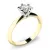 Dámský prsten přírodní diamant 0.410 ct G/SI 140016D-ZLB