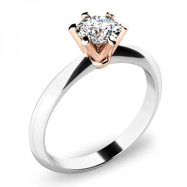 Zásnubní prsten bílé zlato 585/1000 zirkon ZP-140016-B-ZIR