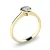 Zásnubní prsten žluté zlato 585/1000 přírodní diamant 0.330 ct G/SI ZP-140001D-ZL