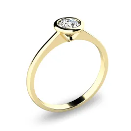 Dámský prsten žluté zlato 585/1000 přírodní diamant 0.330 ct G/SI větším 140001D-ZL