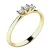 Zásnubní prsten žluté zlato 585/1000 přírodní diamant 0.105 ct G/SI ZP-10781D-ZL