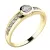Zásnubní prsten žluté zlato 585/1000 přírodní diamant 0.214 ct G/SI ZP-10778D-ZL