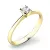 Zásnubní prsten žluté zlato 585/1000 přírodní diamant 0.075 ct G/SI ZP-10820D-ZL