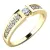 Zásnubní prsten bílé zlato 585/1000 přírodní diamant 0.22 ct G/SI ZP-10775D-ZL