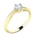 Zásnubní prsten žluté zlato 585/1000 přírodní diamant 0.25 ct G/SI ZP-10785D-ZL