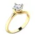 Zásnubní prsten žluté zlato 585/1000 přírodní diamant 0.60 ct G/SI ZP-10779D-ZL