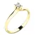 Zásnubní prsten žluté zlato 585/1000 přírodní diamant 0.055 ct G/SI ZP-10782D-ZL