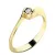 Zásnubní prsten žluté zlato 585/1000 přírodní diamant 0.045 ct G/SI ZP-10783D-ZL