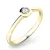 Zásnubní prsten žluté zlato 585/1000 přírodní diamant 0.053 ct G/SI ZP-10807D-ZL