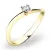 Zásnubní prsten žluté zlato 585/1000 přírodní diamant 0.052 ct G/SI ZP-10841D-ZL