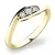 Zásnubní prsten žluté zlato 585/1000 přírodní diamant 0.089 ct G/SI ZP-10847D-ZL
