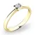 Zásnubní prsten žluté zlato 585/1000 přírodní diamant 0.060 ct G/SI ZP-10840D-ZL