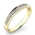 Zásnubní prsten žluté zlato 585/1000 přírodní diamant 0.102 ct G/SI ZP-10813D-ZL