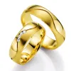 Snubní prsteny žluté zlato 585 přírodní diamant 0.080 ct SP-525