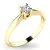 Zásnubní prsten žluté zlato 585/1000 přírodní diamant 0.130 ct G/SI ZP-10942D-ZL