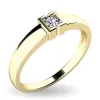 Zásnubní prsten žluté zlato 585/1000 přírodní diamant 0.060 ct G/SI ZP-10936D-ZL