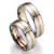 Snubní prsteny zlato mix 585 přírodní diamant 0.075 ct SP-707