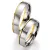 Snubní prsteny zlato mix 585 přírodní diamant 0.050 ct SP-720