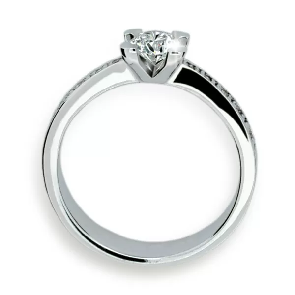 Zásnubní prsten bílé zlato 585/000 přírodní diamant 0.600 ct G/SI ZP1961D