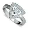 Zásnubní prsten bílé zlato 585/1000 přírodní diamant 0.488 ct G/SI ZP1970D