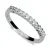 Zásnubní prsten bílé zlato 585/1000 zirkon 0.384 ct G/SI přírodní diamanty ZP1971D