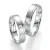 Snubní prsteny bílé zlato 585 přírodní diamant 0.045 ct SP-10130