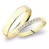 Snubní prsteny žluté zlato 585 zirkon 0.135 ct G/SI sP-277 SP-277Z