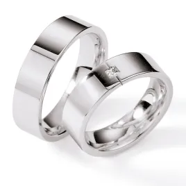 Snubní prsteny stříbro 925 přírodní diamant 0.015 ct S113