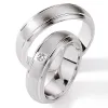 Snubní prsteny stříbro 925 přírodní diamant 0.015 ct S114
