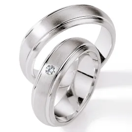 Snubní prsteny stříbro 925 přírodní diamant 0.015 ct S114