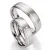 Snubní prsteny ocel přírodní diamant 0.045 ct ST123