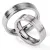 Snubní prsteny ocel přírodní diamant 0.045 ct ST126