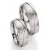 Snubní prsteny ocel přírodní diamant 0.045 ct ST160