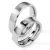 Snubní prsteny ocel přírodní diamant 0.045 ct ST124