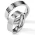 Snubní prsteny ocel přírodní diamant 0.045 ct ST122