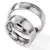 Snubní prsteny ocel přírodní diamant 0.045 ct ST125