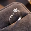 Zásnubní prsten bílé zlato 585/1000 přírodní diamant 0.155 ct G/SI ZP-10819D