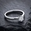 Zásnubní prsten bílé zlato 585/1000 přírodní diamant 0.155 ct G/SI ZP-10819D
