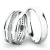 Snubní prsteny bílé zlato 585 SP-61044-SET01
